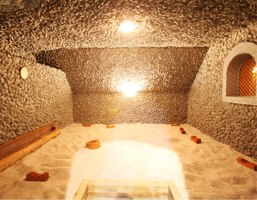 A salt kiln room
